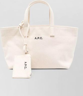A.P.C. drummer small canvas tote bag