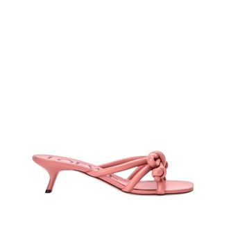 Loewe Heeled Mules, female, Pink, Size: 10 US Flamenco Knot Sandal