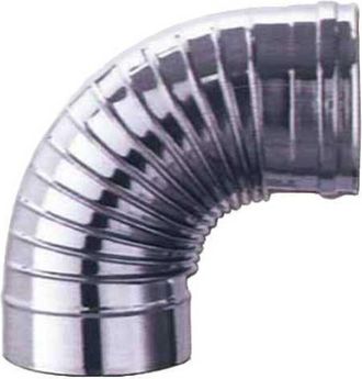 Ala Codo De Acero Inoxidable De 90&deg; Con 18 Alas