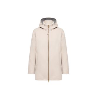 Moncler Moncler Hemiptere 3-in-1 Hooded Wool & Cashmere Down Jacket, Women, Beige, Size: 0