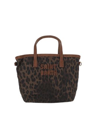 MC2 Saint Barth Dark Leopard Print Mini City Bag