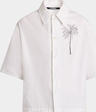 Jacquemus Mens Aloe Cruise Sport Shirt