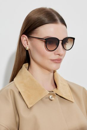 Linda Farrow Calthorpe Sunglasses, Unisex, Black