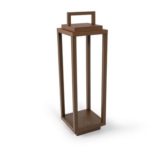 Abert Resort corten rechargeable lamp