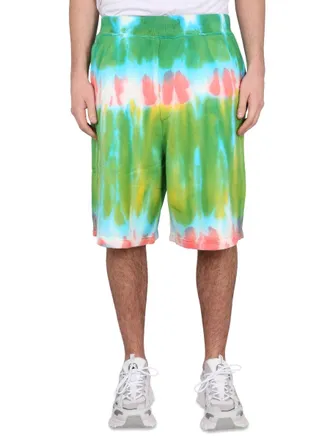 Dsquared2 Elastic Waistband Cotton Bermuda Shorts - Multicolor