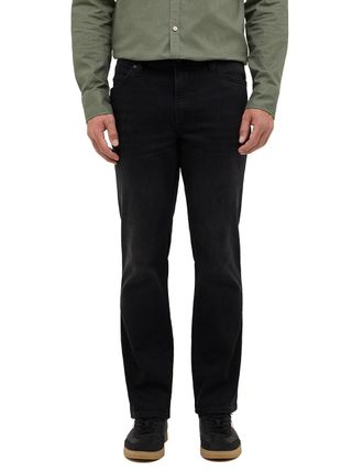 Mustang Straight-Jeans MUSTANG Herren Style Tramper Straight, Herren, Gr. 31, L&auml;nge 30, schwarz (883 schwarz), Denim/Jeans, 99% Baumwolle, 1% Elasthan, unifar