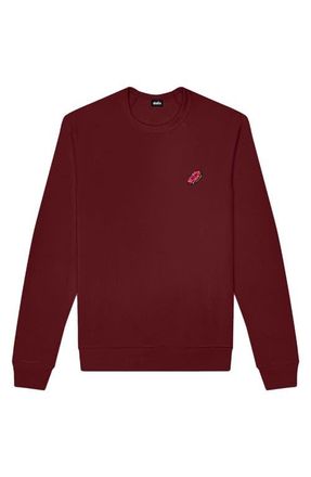 Dalix Donut Fleece Sweatshirt in Maroon at Nordstrom, Size Xx-Large