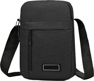 Generic Compatible For Mens bag, available in single shoulder or cross-body design, Made of nylon material(BJ561 black)
