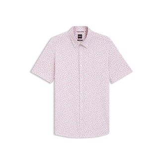 BOSS Printed slim-fit shirt in cotton-blend jersey