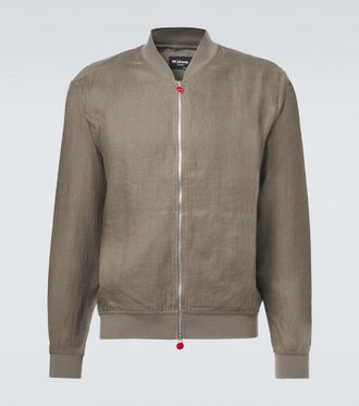 Kiton Chaqueta bomber de lino