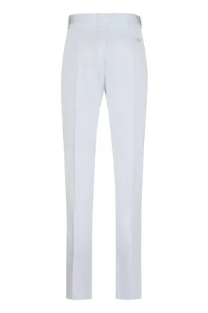 Bottega Veneta Womens Straight-Leg Trousers Turquoise Viscose Straight