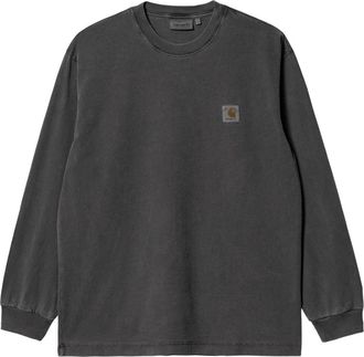 Carhartt Work in Progress Tops, Heren, Zwart, M, Katoen, Vista Long Sleeve T-Shirt