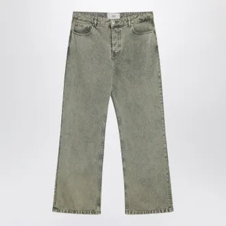Ami Laurel Green Faded Effect Jeans