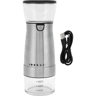 OEM Molinillo De Caf&eacute; Autom&aacute;tico, Molinillo De Caf&eacute; El&eacute;ctrico Con Bater&iacute;a De 1200 Ah, Carga Usb, Operaci&oacute;n Saludable Con Una Sola Mano, Acero Inoxidable