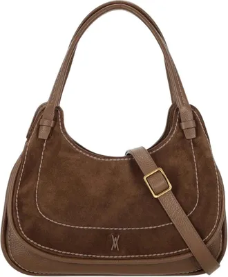 PLINIO VISONA Borsa a spalla Camoscio - - Bags - Donna - Marrone - ONE SIZE