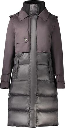 Desigual Marina Coat - Dames - Dons jassen - Zwart - S - Polyester - Jassen