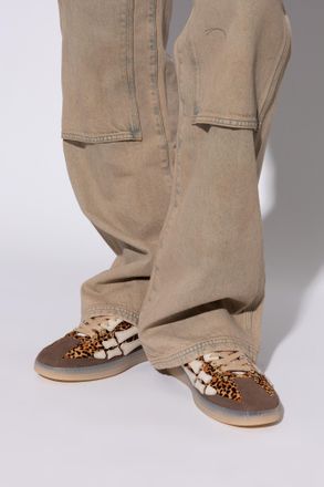 Amiri Leopard Pacific Bones Sports Shoes, Mens, Brown