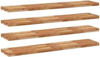 vidaXL Floating Shelves 4 pcs 160x30x4 cm Oil Finished Solid Wood Acacia vidaXL