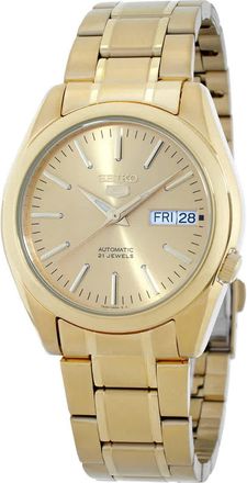 Seiko Classic Automatic Gold Dial Mens Watch SNKL48K1