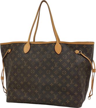 Louis Vuitton Brown Monogram Shoulder Bag Tote Bag (Pre-Owned)