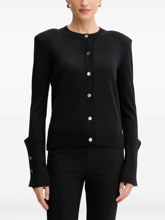 Simona Corsellini Vest verfraaid met knopen - Zwart