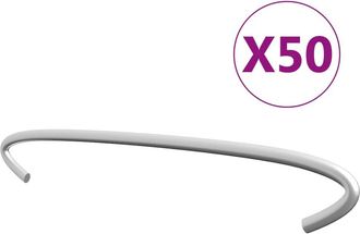 vidaXL Gabion Hooks 50 pcs Galvanized Steel 7.9, 145619