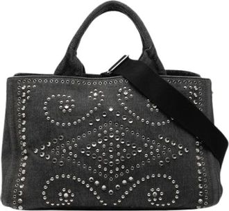 Prada Pre-owned Handbags, female, Black, Size: ONE SIZE Pre-owned Vintage Handbag