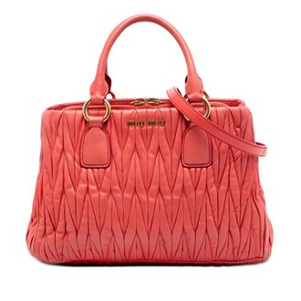 Miu Miu Pre-owned Miu Miu Matelasse Nappa Satchel Ladies VCO1LL9DVRA4EPYS