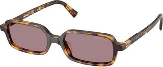 Miu Miu MU 11Zs Zonnebrillen - Dames - Zonnebrillen - Bruin - 51 MM - Accessoires
