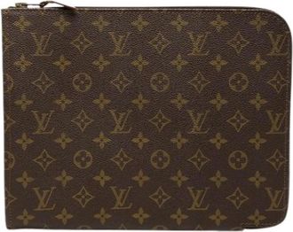 Louis Vuitton Pre-owned Vintage Monogram Clutch - Dames - Vintage Clutch - Bruin - ONE Size - Vintage