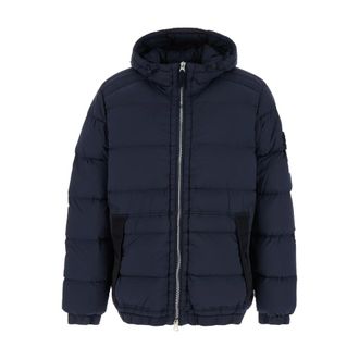 Stone Island Heren, Jassen, Blauw, Maat: 2XL Polyamide