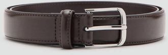 Mango Cintura pelle fibbia marrone - Uomo - 100 - MANGO MAN