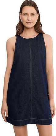 Madewell Denim Mini Shift Dress Womens Dress Rinse Wash : LG (Womens 10-12), Cotton