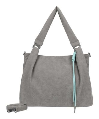 Fritzi Aus Preußen Sue03 Shoulder Bag Suede Jacky Shoulder Bag Soft Dark Anthracite Grey