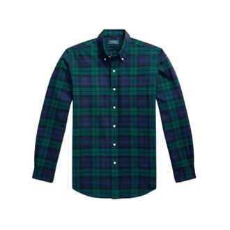 Polo Ralph Lauren Geruit Oxford Overhemd - Heren - Casual Overhemden - Groen - L - Katoen - Overhemden
