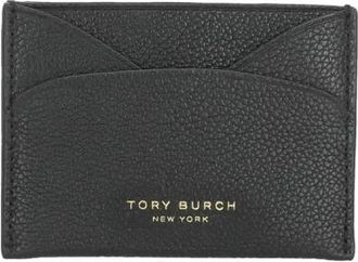 Tory Burch T Card Case - Dames - Portefeuilles - Zwart - ONE Size - Leer - Accessoires