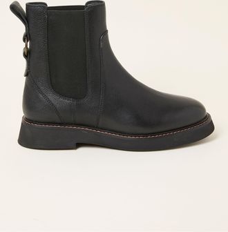 Fat Face FatFace Rowe Black Leather Chelsea Ankle Boots