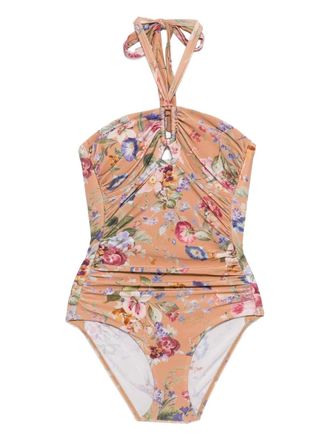 Zimmermann Patience swimsuit - women - Polyamide/Elastane/Recycled Nylon/Elastane - 0 - Brown