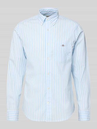 GANT Slim Fit Freizeithemd mit Brusttasche in Hellblau, Gr&ouml;&szlig;e XXXL
