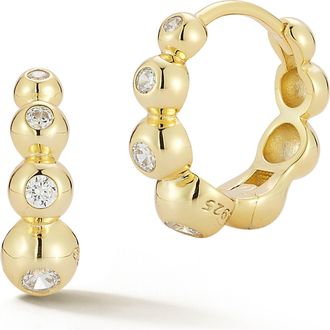 Glaze Jewelry Sterling Silver Bubble Huggies