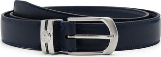 Izod Golf Stretch Perf Leather Belt Mens Belts Navy : MD (34-36)