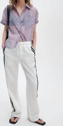 Rag & Bone Logan Featherweight Pullon Track Pant In Ecru