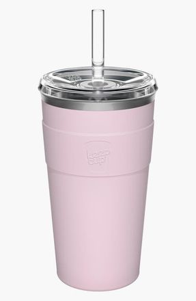 KeepCup Cold Cup Thermal with Coffee Straw in Pashmak Pink at Nordstrom, Size Large