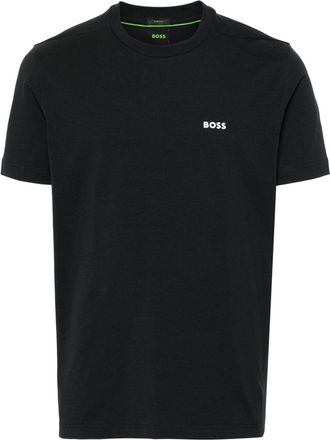 BOSS logo-print cotton T-shirt - men - Cotton/Elastane - 3XL - Blue