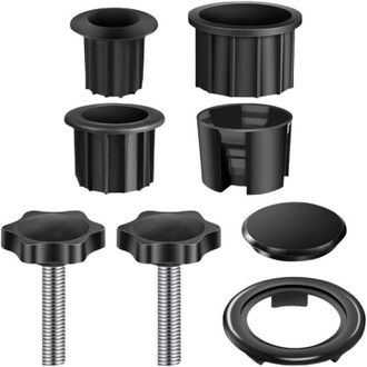 OEM Kit De Repuesto De Pl&aacute;stico De 8 Piezas Para Bases De Sombrillas - Piezas De Repuesto Resistentes Al Desgaste - Con Anillo Y Tornillo - Para La Mayor&iacute;