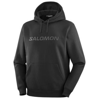 Salomon Big Logo Hoodie Hoodie f&uuml;r Herren | schwarz