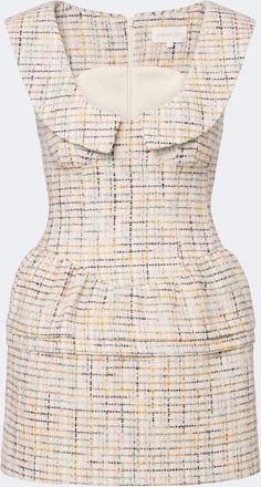 Shushu/Tong Cotton-blend tweed minidress