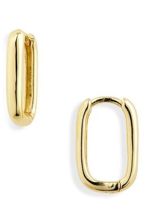 Argento Vivo Oblong Hoop Earrings in Gold at Nordstrom