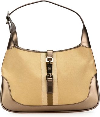 Gucci 2000-2015 Canvas Web Jackie shoulder bag - Brown