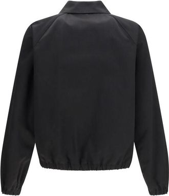 Valentino Mens Black Cotton Bomber Clothing